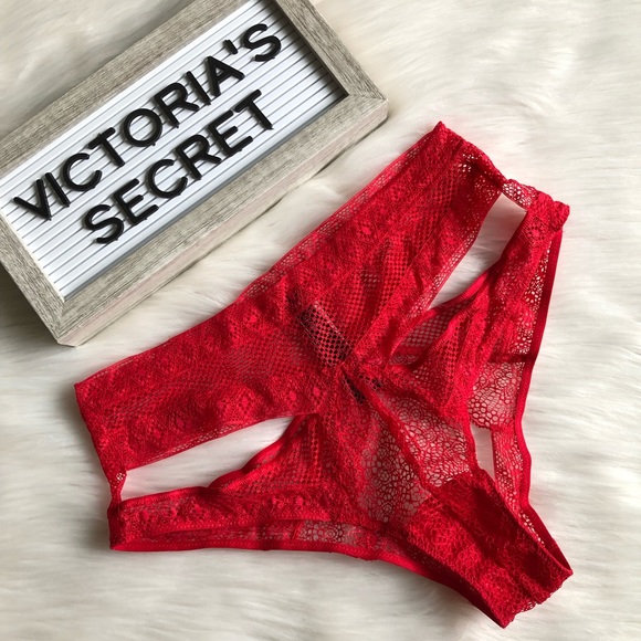 Victoria's Secret Other - Victoria’s Secret SMALL vivid red open back panty